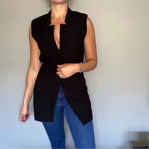 NEW - Long Black Vest